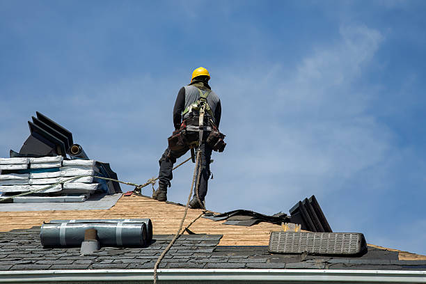 Professional Roof Installation technician working in Cresco, PA